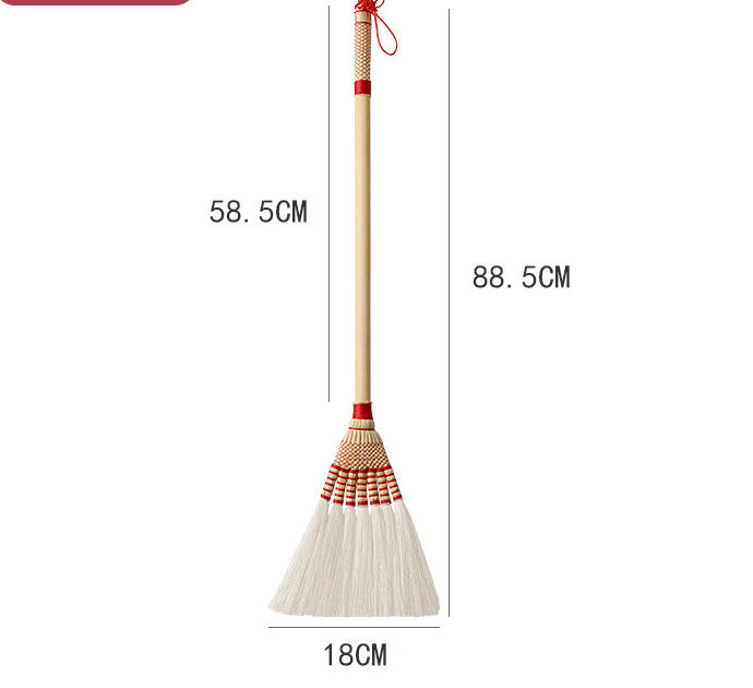 Handmade linen broom J4 - Image 5