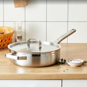Three-layer stainless steel frying pan J4