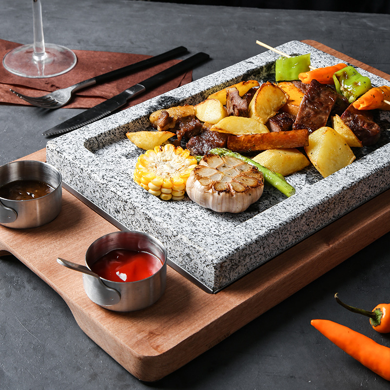 Stone slab barbecue plate J5 - Image 5